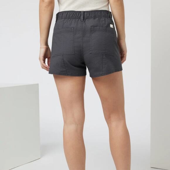 Vuori Vintage Ripstop Utility Short Sz Small Charcoal Gray Stretch EUC Mid Rise - Picture 3 of 12